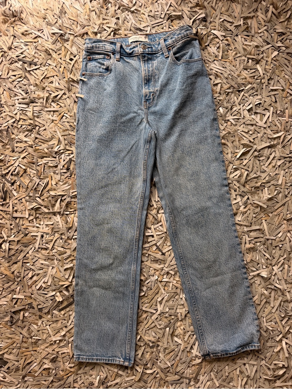 Abercrombie & Fitch Light Blue Straight Leg Jeans